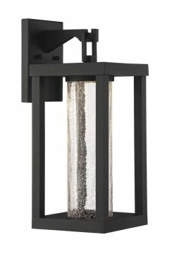Promo 🛒 Signature Hardware Topping 18 in. 11W 1-Light Outdoor Wall Sconce in Black 🎉 -Signature Hardware shop Query 388