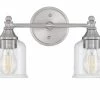 Best reviews of 🤩 Signature Hardware Hesby 60W 2-Light Medium E-26 Bath Light in Brushed Nickel ✨