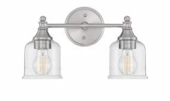 Best reviews of 🤩 Signature Hardware Hesby 60W 2-Light Medium E-26 Bath Light in Brushed Nickel ✨