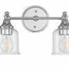 New 🥰 Signature Hardware Hesby 60W 2-Light Medium E-26 Bath Light in Polished Chrome 🔔 -Signature Hardware shop Query 403