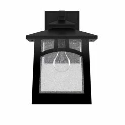 Wholesale 🤩 Signature Hardware Carytown 100W 14-1/8 in. 1-Light Medium E-26 Wall Sconce in Black 👏