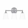 Cheapest 🎉 Signature Hardware Scarborough 18 in. Wide 3 Light Vanity Fixture in Polished Chrome (100W) 🔥 -Signature Hardware shop Query 42