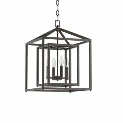 Buy ✨ Signature Hardware Plaza 60W 4-Light Candelabra E-12 Pendant in Oil Rubbed Bronze 🌟