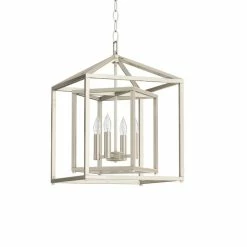 Best deal 🎉 Signature Hardware Plaza 60W 4-Light Candelabra E-12 Pendant in Polished Nickel 😉