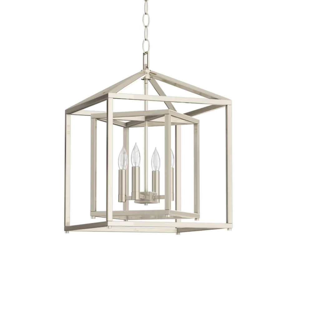 Best deal ๐ Signature Hardware Plaza 60W 4-Light Candelabra E-12 Pendant in Polished Nickel ๐ 3 Best deal ๐ Signature Hardware Plaza 60W 4-Light Candelabra E-12 Pendant in Polished Nickel ๐