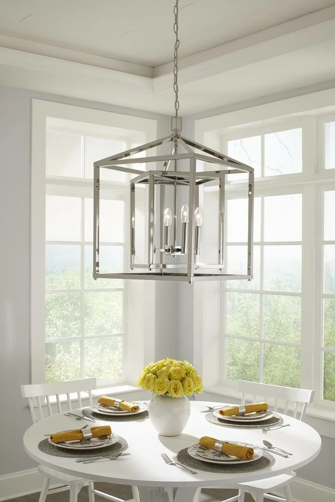 Best deal ๐ Signature Hardware Plaza 60W 4-Light Candelabra E-12 Pendant in Polished Nickel ๐ 5 Best deal ๐ Signature Hardware Plaza 60W 4-Light Candelabra E-12 Pendant in Polished Nickel ๐ - Image 3