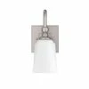 Coupon 🔥 Signature Hardware Antonio 10-1/2 x 4-3/4 in. 100W 1-Light Medium E-26 Vanity Fixture in Brushed Nickel 😉