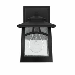 Hot Sale 🧨 Signature Hardware Carytown 60W 9-1/8 in. 1-Light Medium E-26 Wall Sconce in Black ✔️