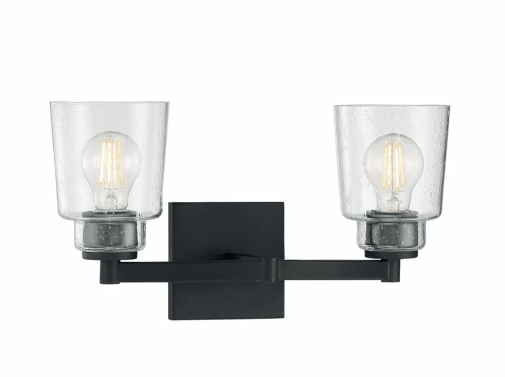 Discount 💯 Signature Hardware Laurelgrove 60W 2-Light Medium E-26 Bath Light in Matte Black 🔔 6 Discount 💯 Signature Hardware Laurelgrove 60W 2-Light Medium E-26 Bath Light in Matte Black 🔔 - Image 4