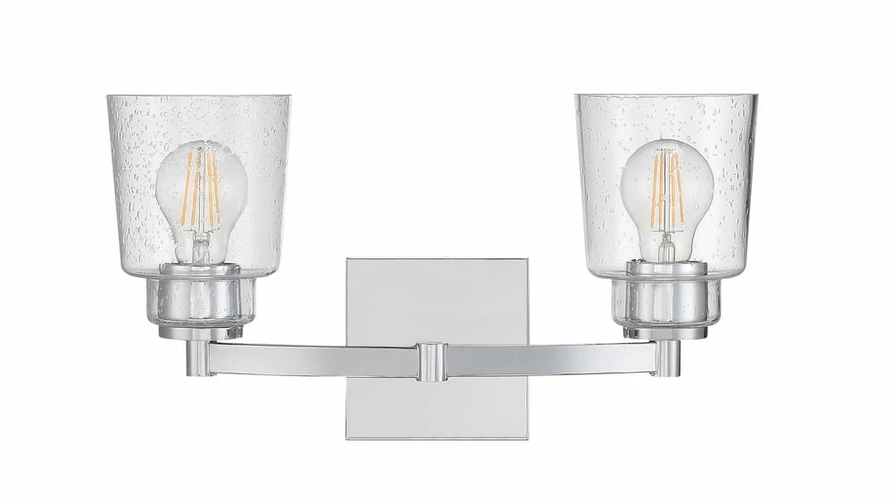 Brand new 😍 Signature Hardware Laurelgrove 60W 2-Light Medium E-26 Bath Light in Polished Chrome ❤️ 3 Brand new 😍 Signature Hardware Laurelgrove 60W 2-Light Medium E-26 Bath Light in Polished Chrome ❤️