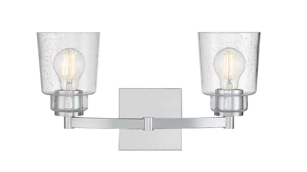 Brand new 😍 Signature Hardware Laurelgrove 60W 2-Light Medium E-26 Bath Light in Polished Chrome ❤️ 4 Brand new 😍 Signature Hardware Laurelgrove 60W 2-Light Medium E-26 Bath Light in Polished Chrome ❤️ - Image 2