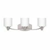 New 🔔 Signature Hardware Eastover 7-3/8 x 23 in. 100W 3-Light Medium E-26 Vanity Fixture in Brushed Nickel 💯 -Signature Hardware shop Query 46