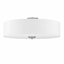 Cheap 😍 Signature Hardware Bankloft 24 in. 100W 6-Light Semi-Flush Mount Ceiling Fixture in Polished Nickel ❤️