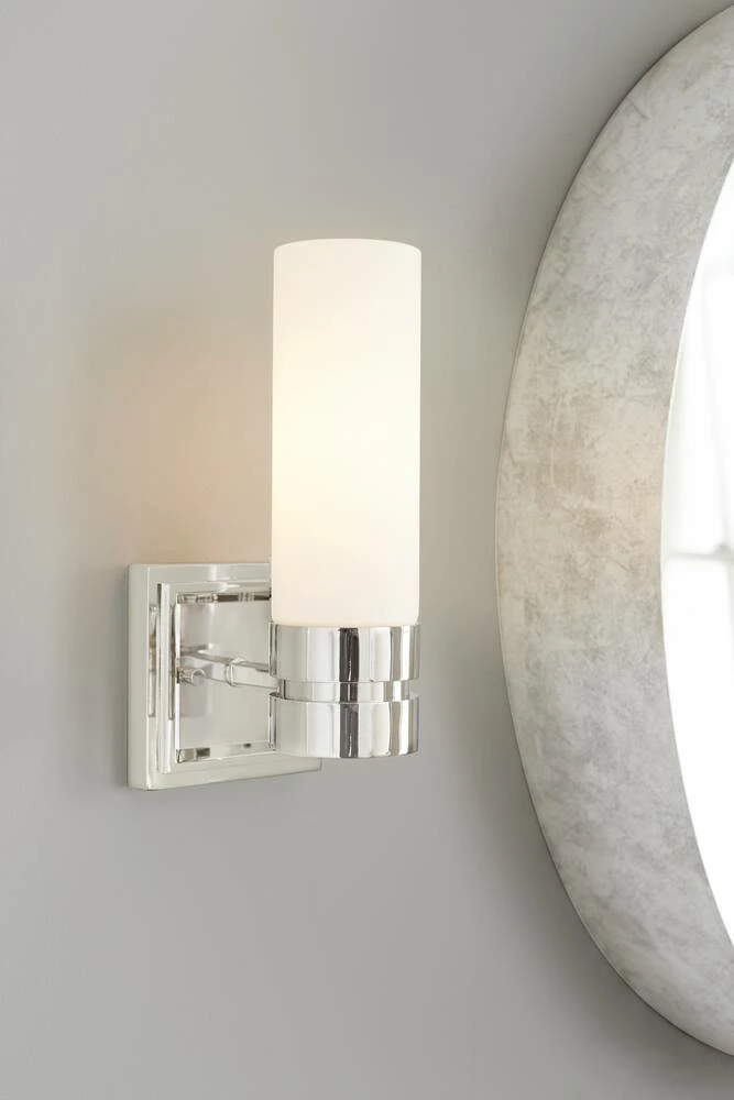 Cheapest ⌛ Signature Hardware Como 5 in. 60W 1-Light Medium E-26 Bath Light with Etched Glass in Polished Chrome ✔️ 5 Cheapest ⌛ Signature Hardware Como 5 in. 60W 1-Light Medium E-26 Bath Light with Etched Glass in Polished Chrome ✔️ - Image 3