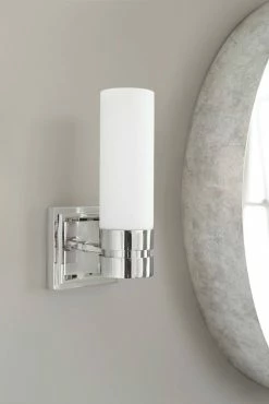 Cheapest ⌛ Signature Hardware Como 5 in. 60W 1-Light Medium E-26 Bath Light with Etched Glass in Polished Chrome ✔️ 9 Cheapest ⌛ Signature Hardware Como 5 in. 60W 1-Light Medium E-26 Bath Light with Etched Glass in Polished Chrome ✔️ -Signature Hardware shop Query 466