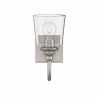 Best Sale ✨ Signature Hardware Antonia 5-1/2 in. 100W 1-Light Medium E-26 Bath Light with Clear Glass in Brushed Nickel 🌟 -Signature Hardware shop Query 469