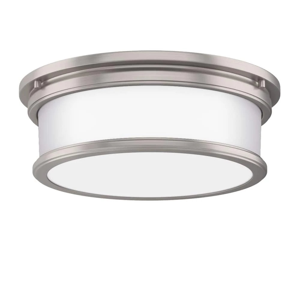 Buy ๐ Signature Hardware โ๏ธ Summerlake 15-1/2 in. 3-Light 25W Wide Flushmount Drum Ceiling Fixture with Frosted Glass Shade in Brushed Nickel ๐ 3 Buy ๐ Signature Hardware โ๏ธ Summerlake 15-1/2 in. 3-Light 25W Wide Flushmount Drum Ceiling Fixture with Frosted Glass Shade in Brushed Nickel ๐