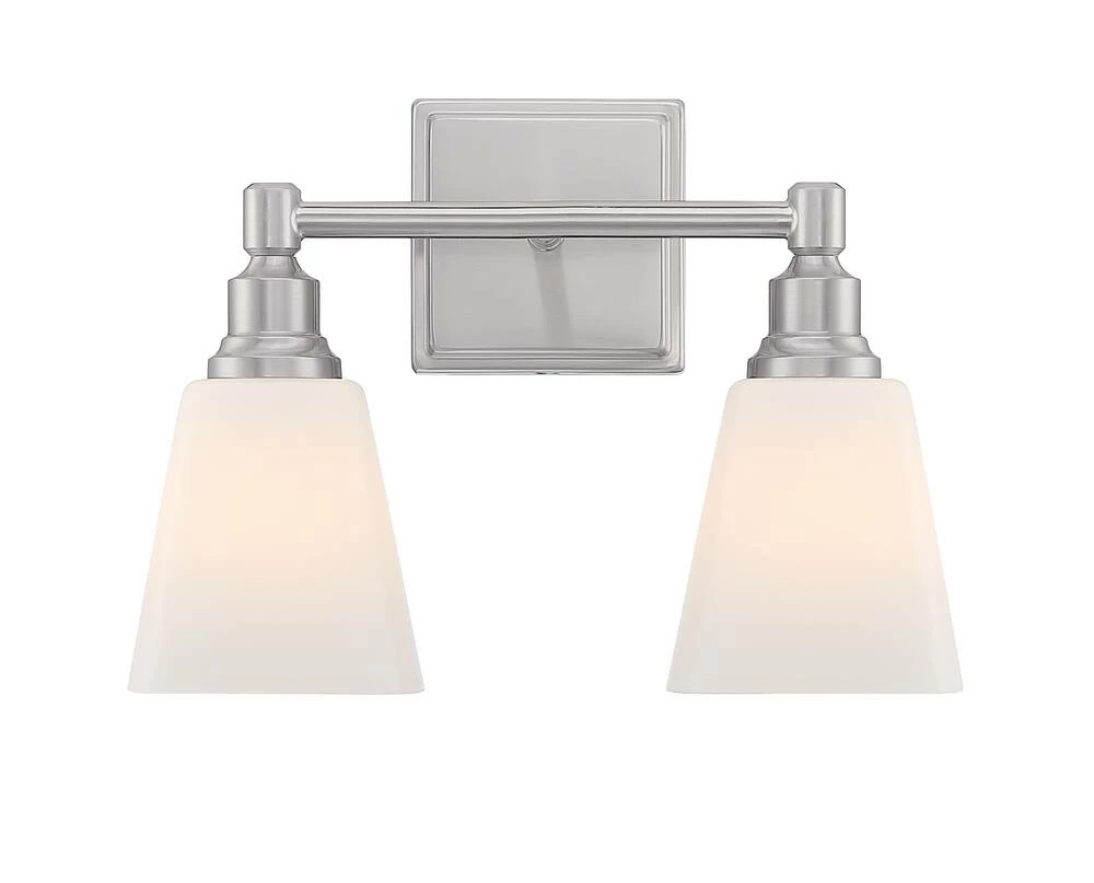 Best deal 🔔 Signature Hardware Leadwell 60W 2-Light Medium E-26 Bath Light in Brushed Nickel ✔️ 4 Best deal 🔔 Signature Hardware Leadwell 60W 2-Light Medium E-26 Bath Light in Brushed Nickel ✔️ - Image 2