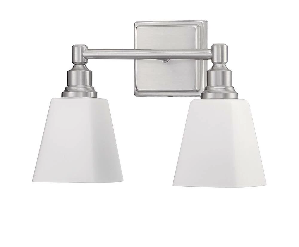 Best deal 🔔 Signature Hardware Leadwell 60W 2-Light Medium E-26 Bath Light in Brushed Nickel ✔️ 5 Best deal 🔔 Signature Hardware Leadwell 60W 2-Light Medium E-26 Bath Light in Brushed Nickel ✔️ - Image 3