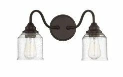 Top 10 👍 Signature Hardware Centerville 9-1/8 in. 100W 2-Light Bath Light in Oil Rubbed Bronze 👏