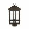 Buy 💯 Signature Hardware Ambler High Outdoor Single Head Post Light with Seedy Glass Shade in Oil Rubbed Bronze ❤️ -Signature Hardware shop Query 552