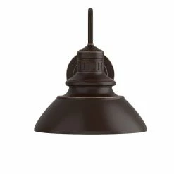 Budget ⌛ Signature Hardware Blackshore 12W 1-Light 12-1/8 in. Outdoor Wall Sconce in Chocolate Bronze 👍