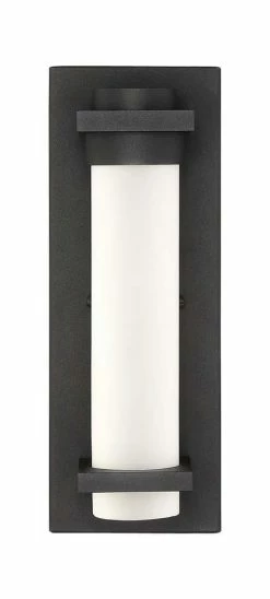 Flash Sale 🎁 Signature Hardware Riggins 14-7/8 in. 11W 1-Light Outdoor Wall Sconce in Black 👏