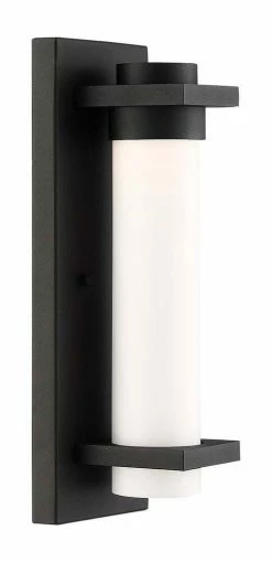 Flash Sale 🎁 Signature Hardware Riggins 14-7/8 in. 11W 1-Light Outdoor Wall Sconce in Black 👏 -Signature Hardware shop Query 581