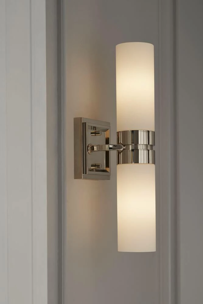 Best Sale ๐ Signature Hardware Como 5 x 16-5/8 in. 60W 2-Light Medium E-26 Vanity Fixture in Polished Nickel ๐ 5 Best Sale ๐ Signature Hardware Como 5 x 16-5/8 in. 60W 2-Light Medium E-26 Vanity Fixture in Polished Nickel ๐ - Image 3