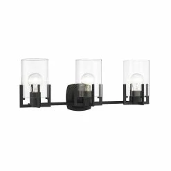 Top 10 🔔 Signature Hardware Bercken 60W 3-Light Medium E-26 Incandescent Vanity Fixture in Matte Black ⭐ -Signature Hardware shop Query 610