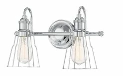 Coupon 😍 Signature Hardware Magruder 10 in. 100W 2-Light Bath Light in Polished Chrome 🌟 -Signature Hardware shop Query 620