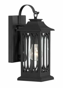 Cheap ⭐ Signature Hardware Stonehouse 13-3/8 in. 100W 1-Light Outdoor Wall Sconce in Smooth Bronze 🔔 -Signature Hardware shop Query 628