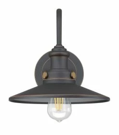 Promo ❤️ Signature Hardware Pimmitt 100W 1-Light Medium E-26 Outdoor Wall Sconce in Oil Rubbed Bronze 🛒