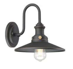 Promo ❤️ Signature Hardware Pimmitt 100W 1-Light Medium E-26 Outdoor Wall Sconce in Oil Rubbed Bronze 🛒 -Signature Hardware shop Query 728