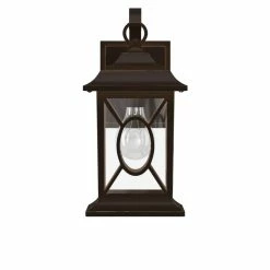 Buy 🥰 Signature Hardware Kingston Manor 60W 12-1/4 in. 1-Light Medium E-26 Wall Sconce in Dark Bronze 🤩