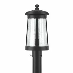 Wholesale 🛒 Signature Hardware Woodberry 17-1/8 in. 100W 1-Light Medium E-26 Post Lantern in Black 🎁