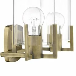 Cheap 🧨 Signature Hardware Bercken 60W 2-Light Medium E-26 Incandescent Vanity Fixture in Aged Brass 💯 -Signature Hardware shop Query 744