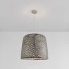 Hot Sale 🥰 Signature Hardware Balido 60W 1-Light Medium E-26 Pendant in Brushed Nickel 🧨