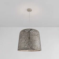 Hot Sale 🥰 Signature Hardware Balido 60W 1-Light Medium E-26 Pendant in Brushed Nickel 🧨