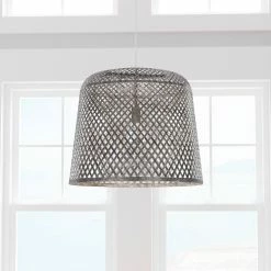 Hot Sale 🥰 Signature Hardware Balido 60W 1-Light Medium E-26 Pendant in Brushed Nickel 🧨 -Signature Hardware shop Query 758