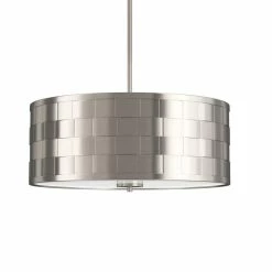 Best deal 😀 Signature Hardware Nassau 100W 4-Light Medium E-26 Pendant in Brushed Nickel ✔️