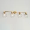 Brand new 🔥 Signature Hardware Albury 60W 4-Light Medium E-26 Vanity Fixture in Brushed Gold ❤️ -Signature Hardware shop Query 782