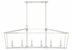 Best reviews of 👍 Signature Hardware Hillpoint 48 in. Wide 6-Light Linear Pendant in Polished Nickel (60W) 👏 -Signature Hardware shop Query 80