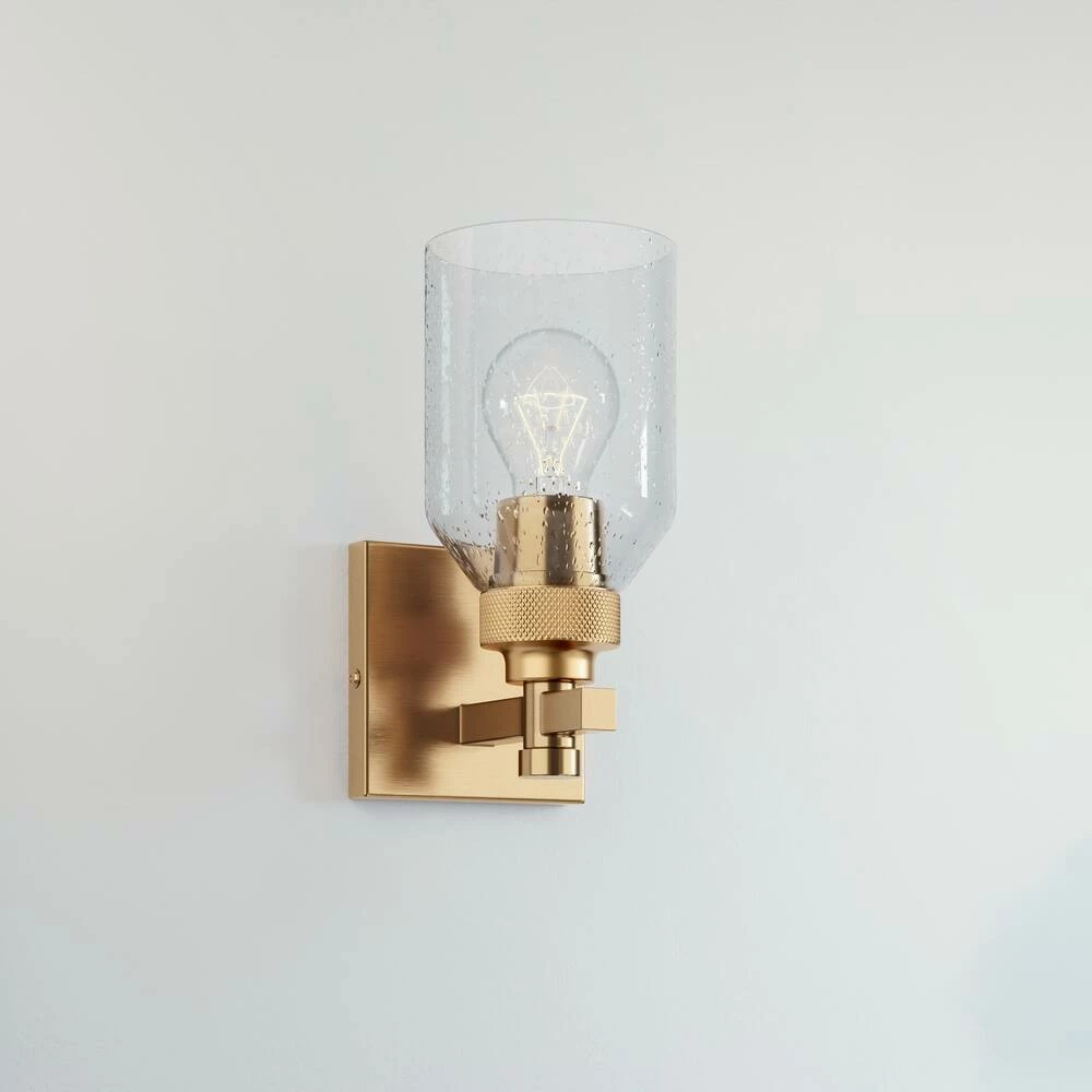 Buy 😉 Signature Hardware Stolo 60W 1-Light Medium E-26 Vanity Fixture in Brushed Gold 🎉 3 Buy 😉 Signature Hardware Stolo 60W 1-Light Medium E-26 Vanity Fixture in Brushed Gold 🎉