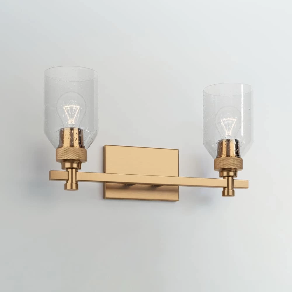 Top 10 🛒 Signature Hardware Stolo 60W 2-Light Medium E-26 Vanity Fixture in Brushed Gold 🔥 3 Top 10 🛒 Signature Hardware Stolo 60W 2-Light Medium E-26 Vanity Fixture in Brushed Gold 🔥