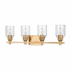 Top 10 ✨ Signature Hardware Stolo 60W 4-Light Medium E-26 Vanity Fixture in Brushed Gold 🎁 -Signature Hardware shop Query 825