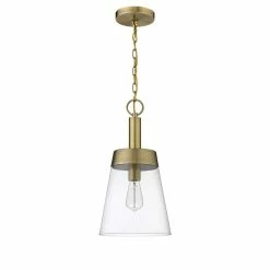 Deals 🎁 Signature Hardware Casanel 10-1/4 in. 60W 1-Light Medium E-26 Incandescent Pendant in Aged Brass 🥰