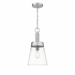 Best reviews of 👍 Signature Hardware Casanel 10-1/4 in. 60W 1-Light Medium E-26 Incandescent Pendant in Brushed Nickel 🎁 -Signature Hardware shop Query 837