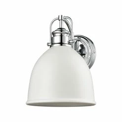 Wholesale ✨ Signature Hardware Grinnell 60W 1-Light Medium E-26 Vanity Fixture in Polished Chrome 😀 -Signature Hardware shop Query 852