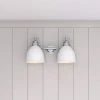 Outlet 🎁 Signature Hardware Grinnell 60W 2-Light Medium E-26 Vanity Fixture in Polished Chrome ⭐ -Signature Hardware shop Query 855